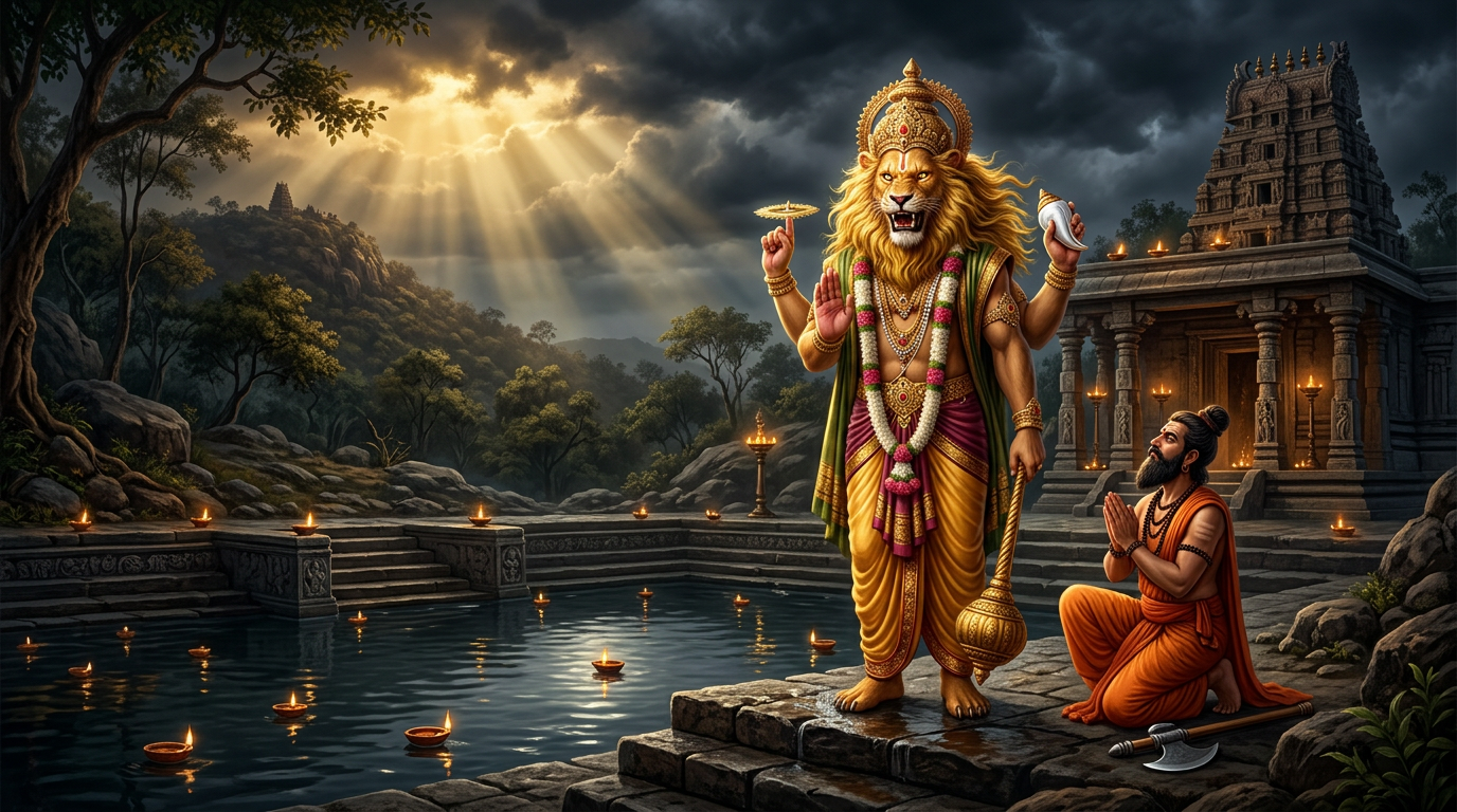 Bhārgava Narasiṁha — Worshipped by Paraśurāma