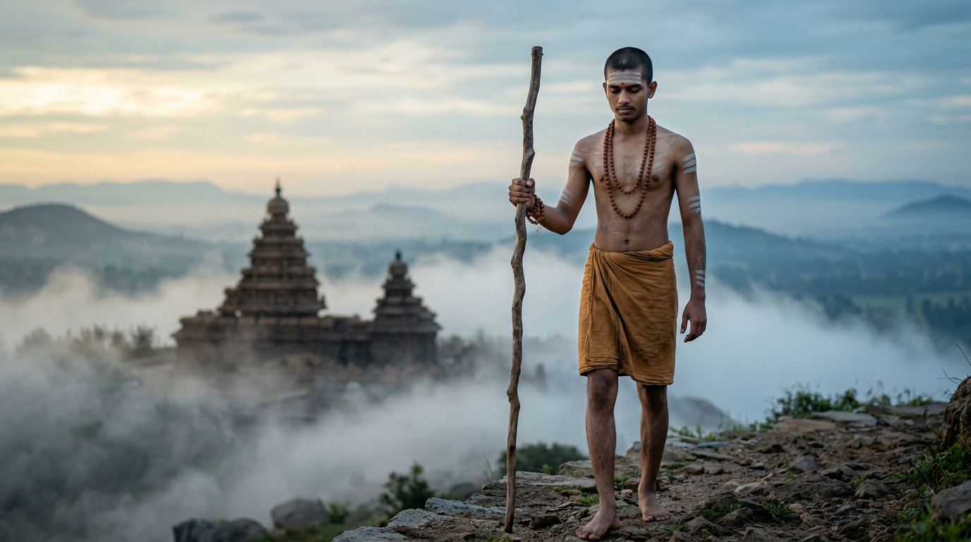 Daṇḍapāṇi — The Staff-Bearing Renunciate