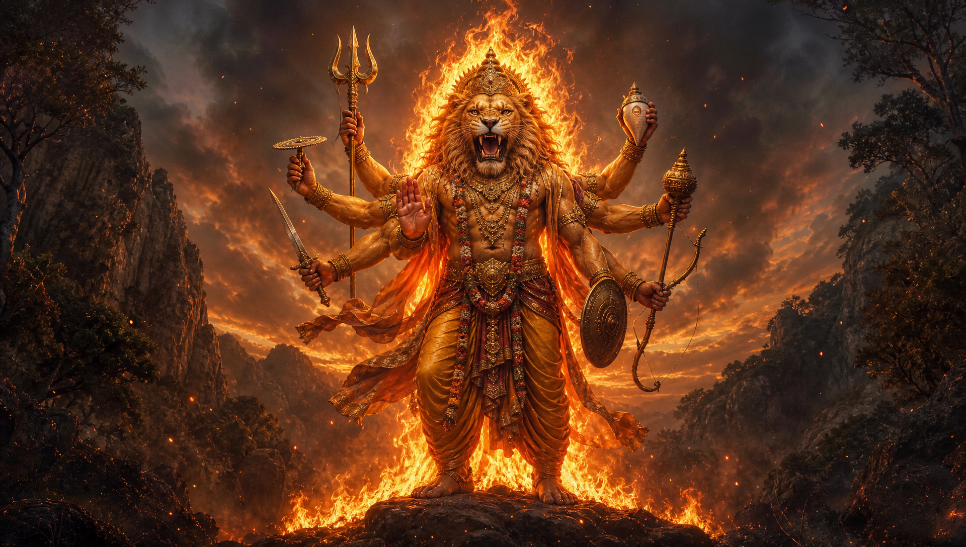 Jwāla Narasiṁha — The Blazing One