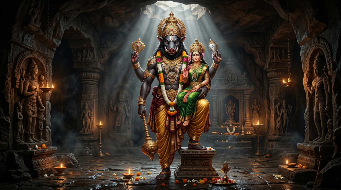 Kroḍa (Varāha) Narasiṁha — The Boar-faced Narasiṁha