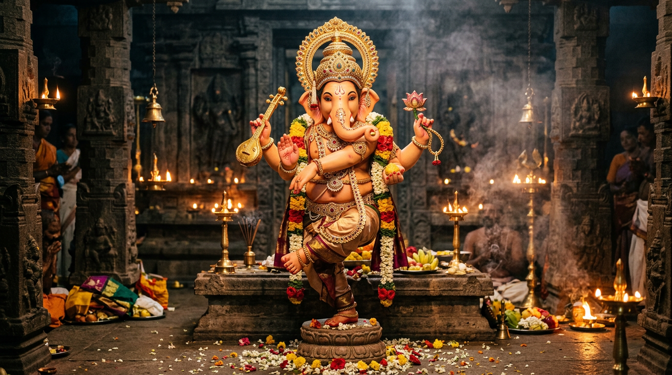 Mohinīśvara Gaṇapati — paired with Maa Mātaṅgī