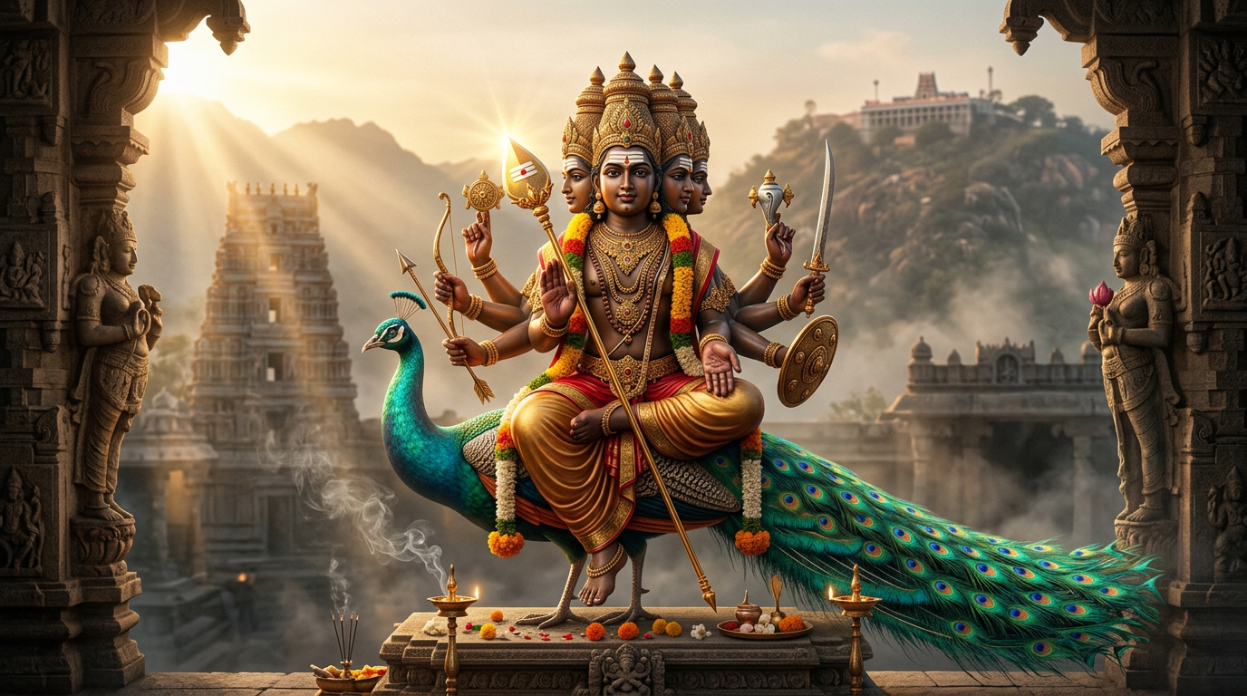 Ṣaṇmukha — The Six-Faced Lord