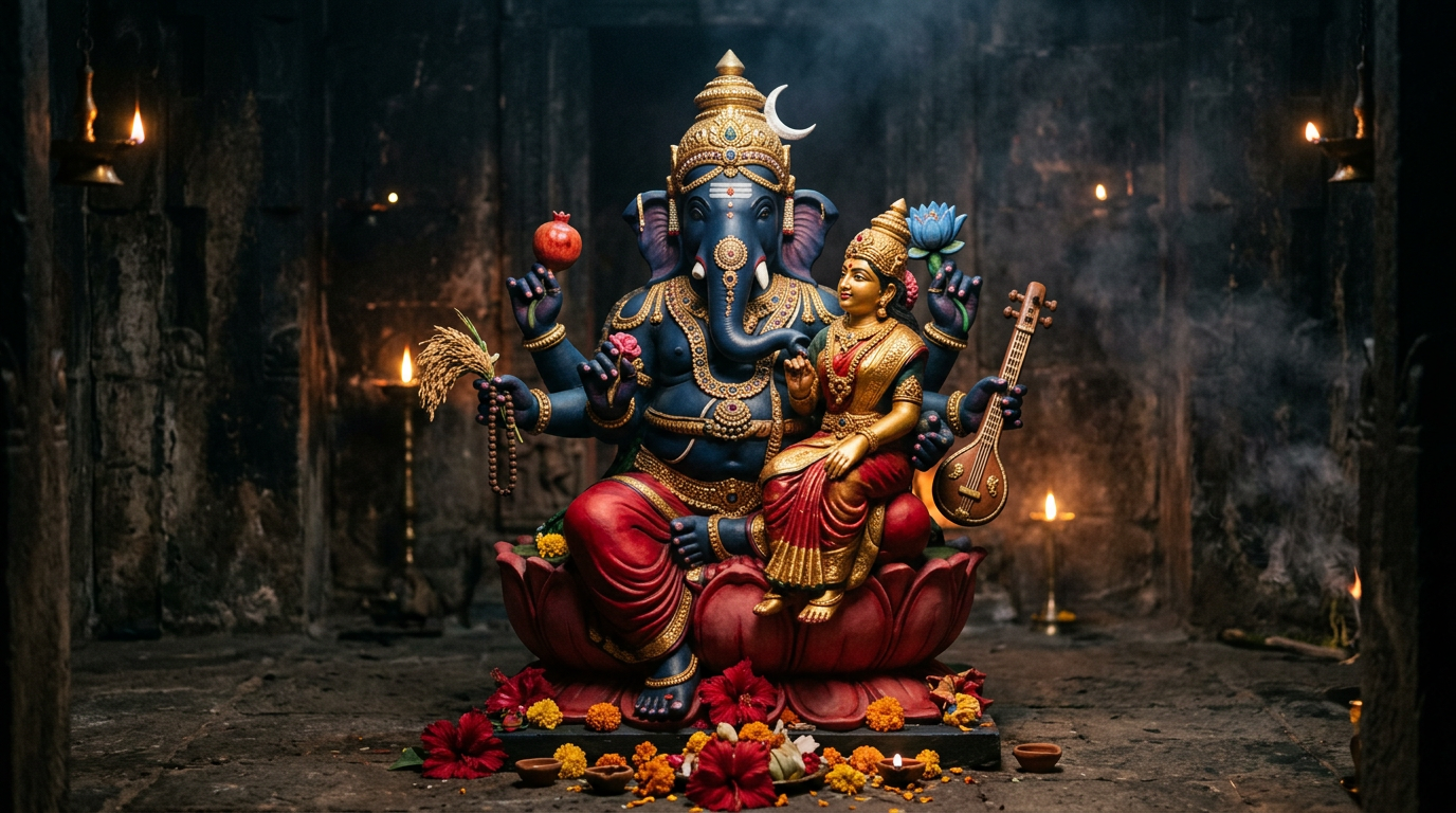 Ucchiṣṭa Gaṇapati — Lord of Transformed Boundaries