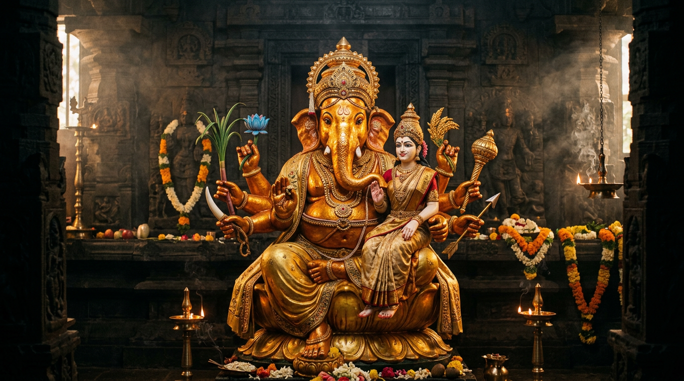 Ūrdhva Gaṇapati — The Ascending Lord