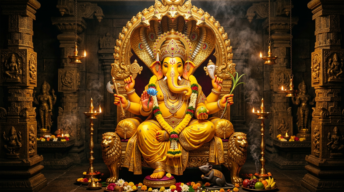 Vighnarāja Gaṇapati — King Over Obstacles