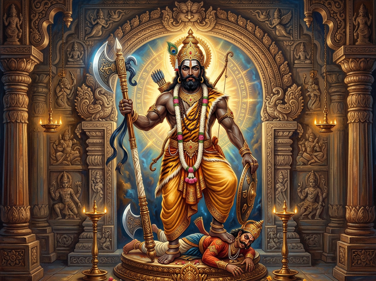 Parashurama — The Warrior with the Axe — Rama with the parashu (axe)