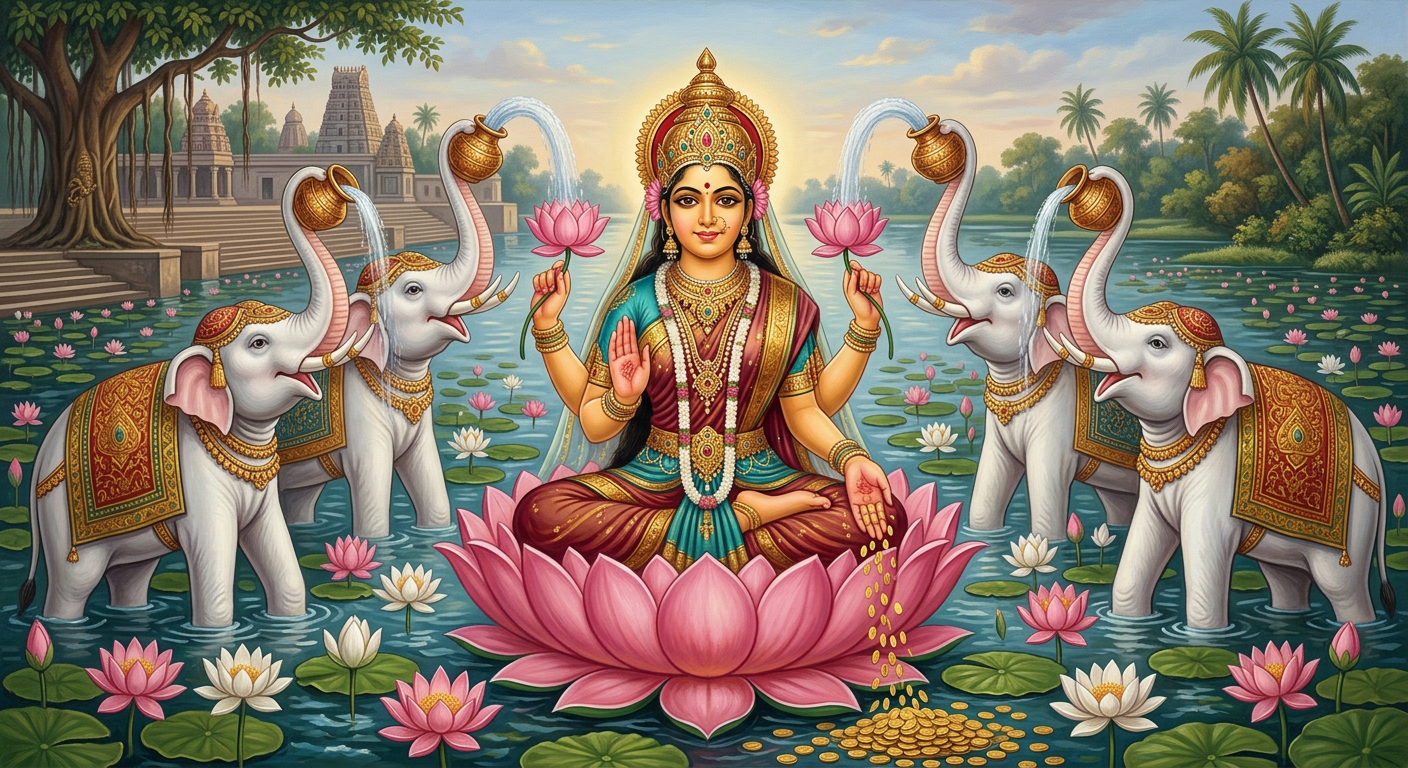 Kamala — The Tantric Lakshmi — Lotus Goddess