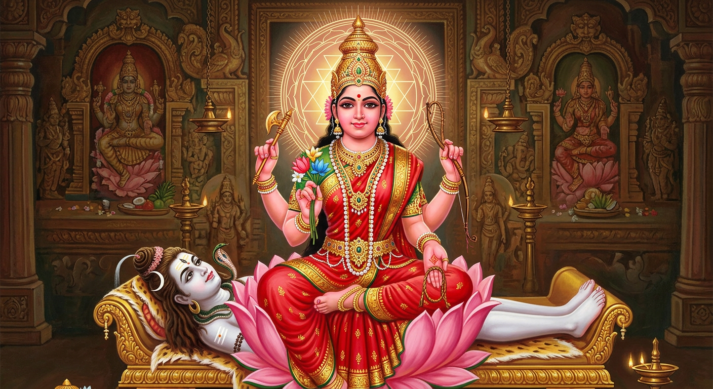 Tripura Sundari — Shodashi — The Beauty of the Three Worlds