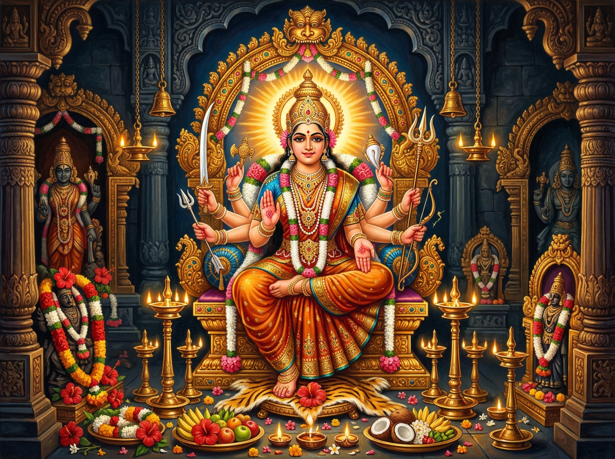 Kamakshi (Kanchipuram) — Devagarbha
